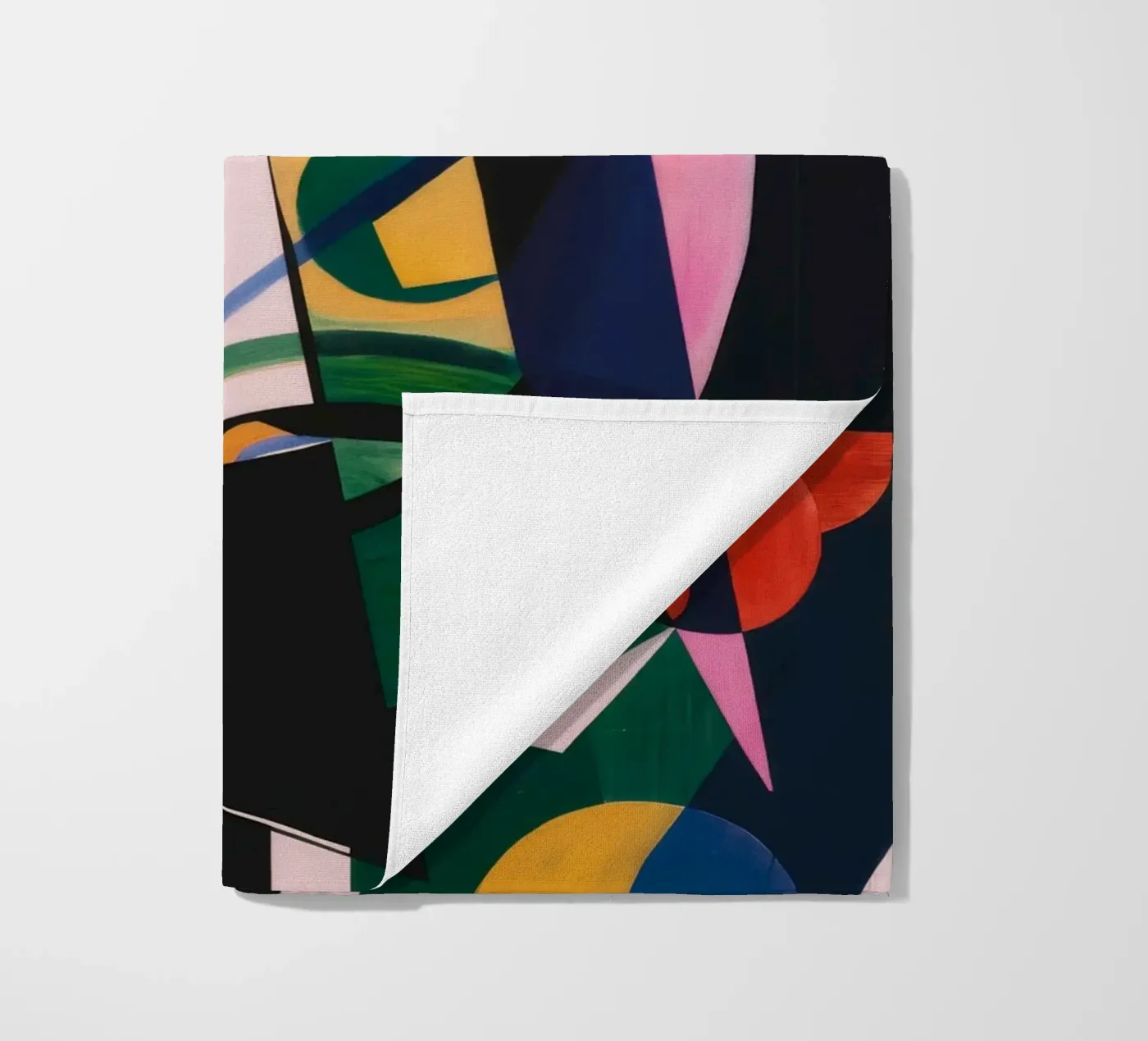 Complexe geometrische lagen strandhanddoek van Lunar Templar