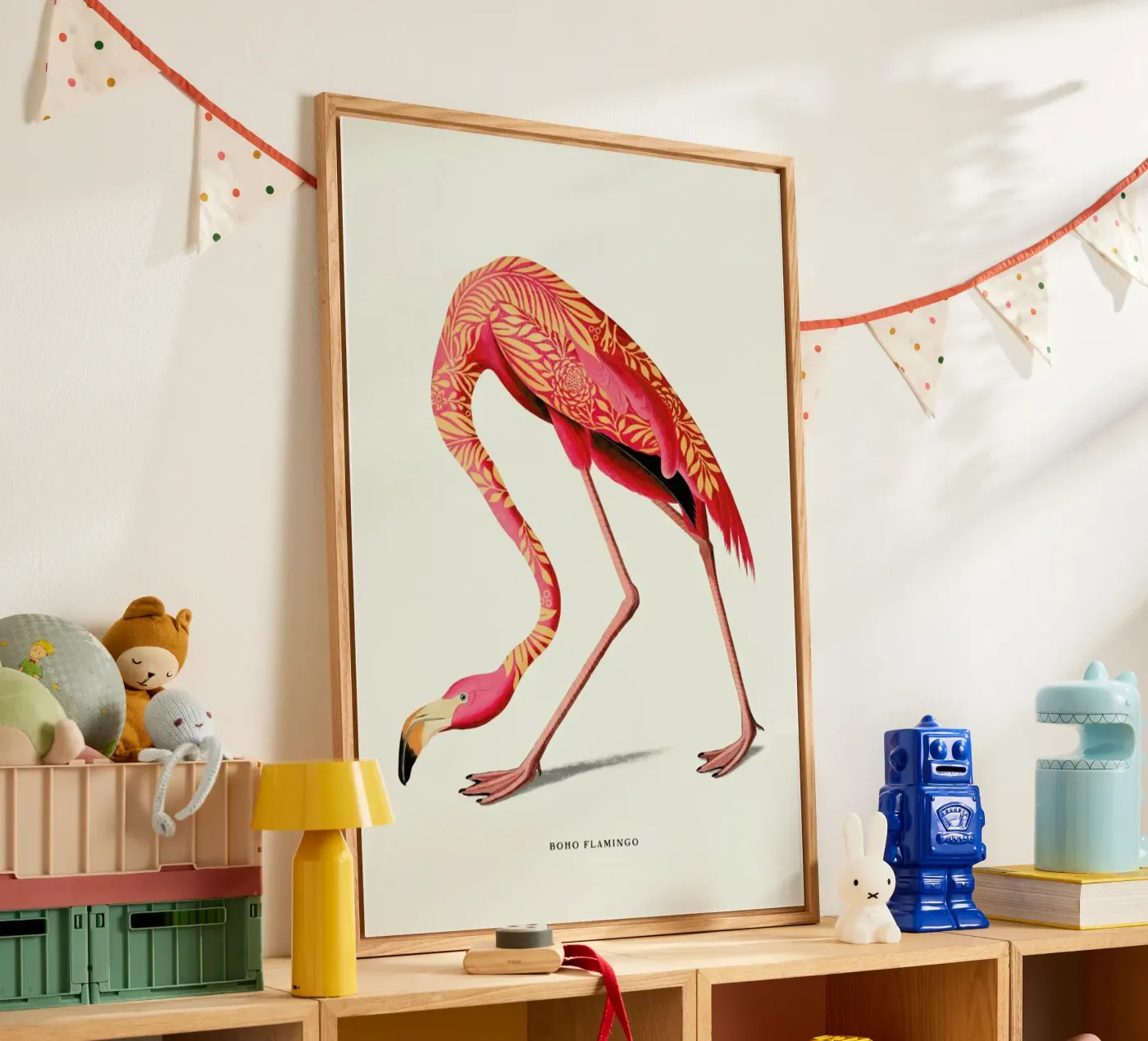 Boho Flamingo plexiglass da Jonas Loose