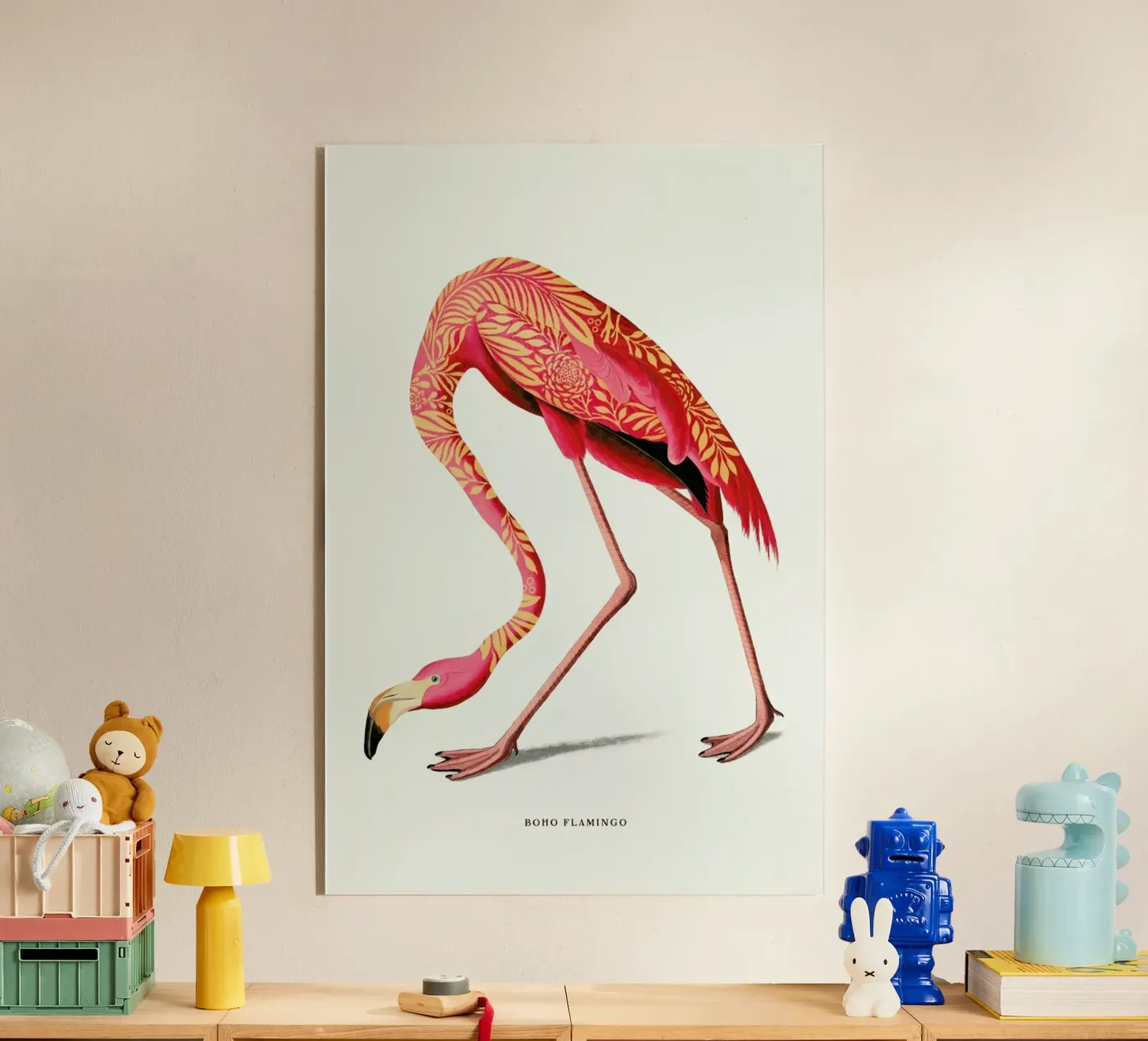 Boho Flamingo plexiglass da Jonas Loose