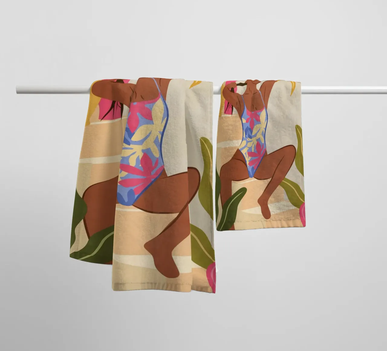 Beneath the Smiling Sun towel by Kintsugi99