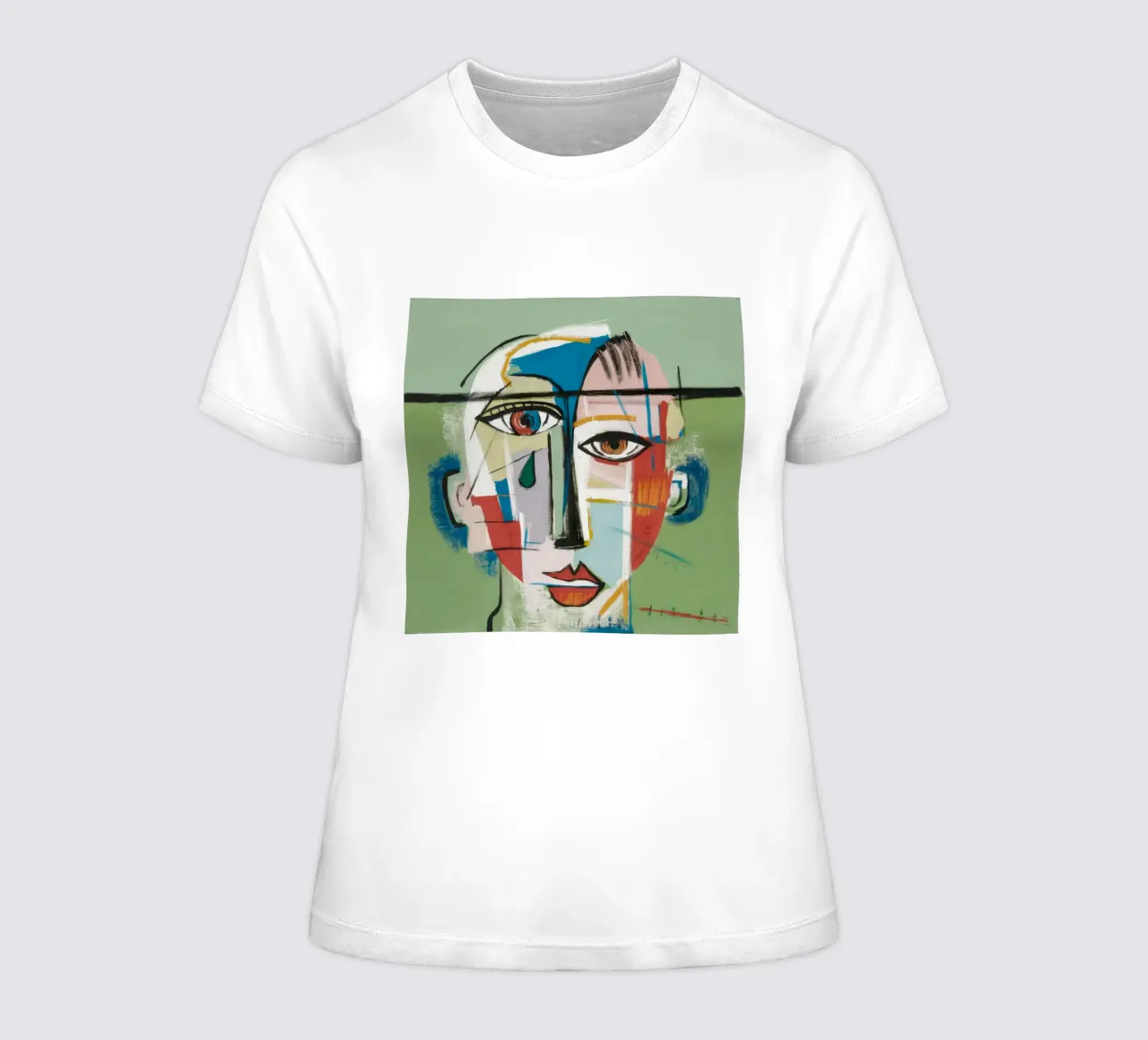 Vivid Abstract Symphony women's fitted t-shirt by Lunar Templar