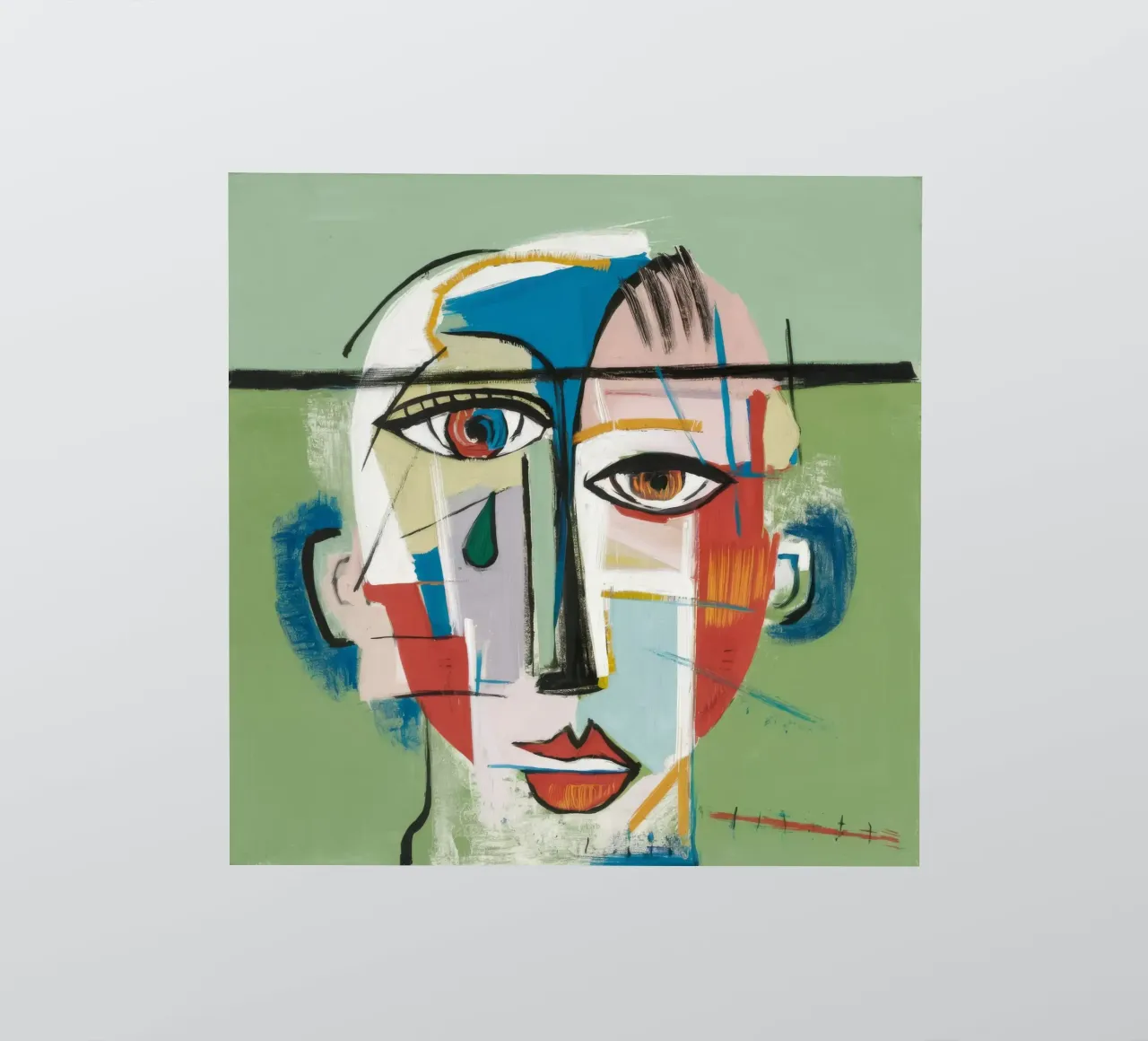 Levendige abstracte symfonie sticker van Lunar Templar