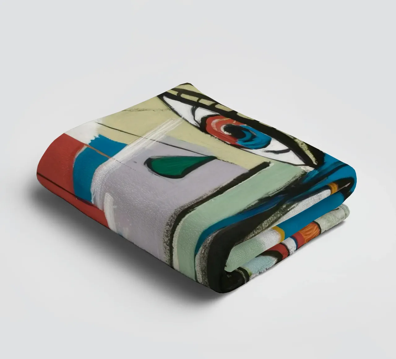 Levendige abstracte symfonie badhanddoek van Lunar Templar