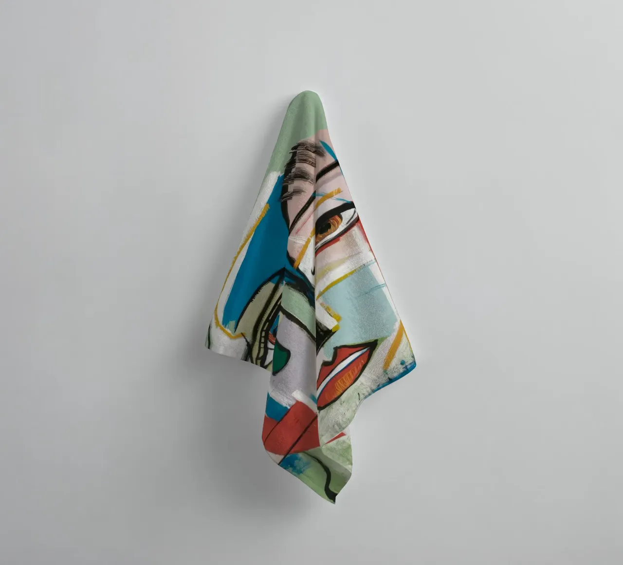 Levendige abstracte symfonie badhanddoek van Lunar Templar