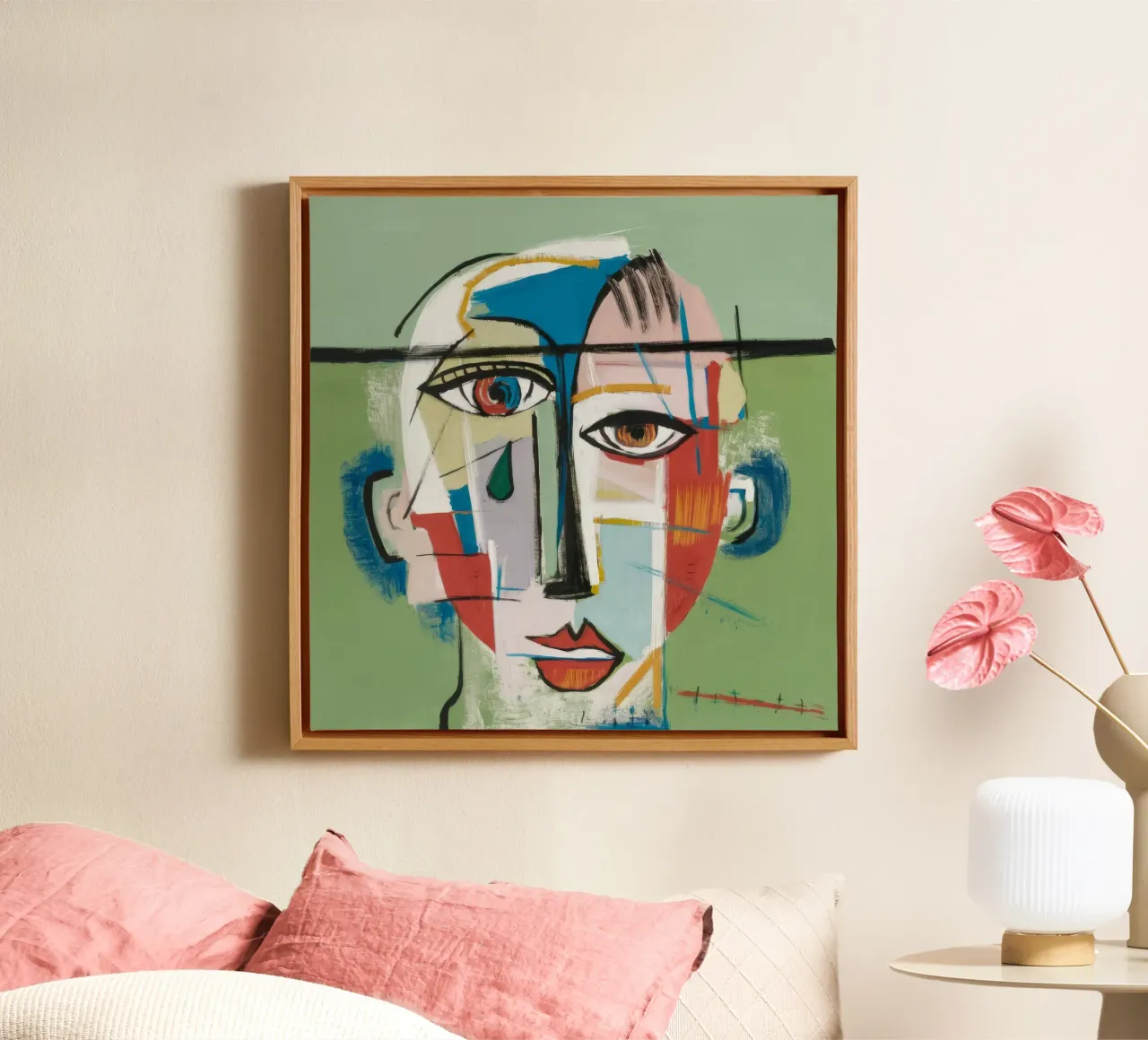 Levendige abstracte symfonie canvas van Lunar Templar