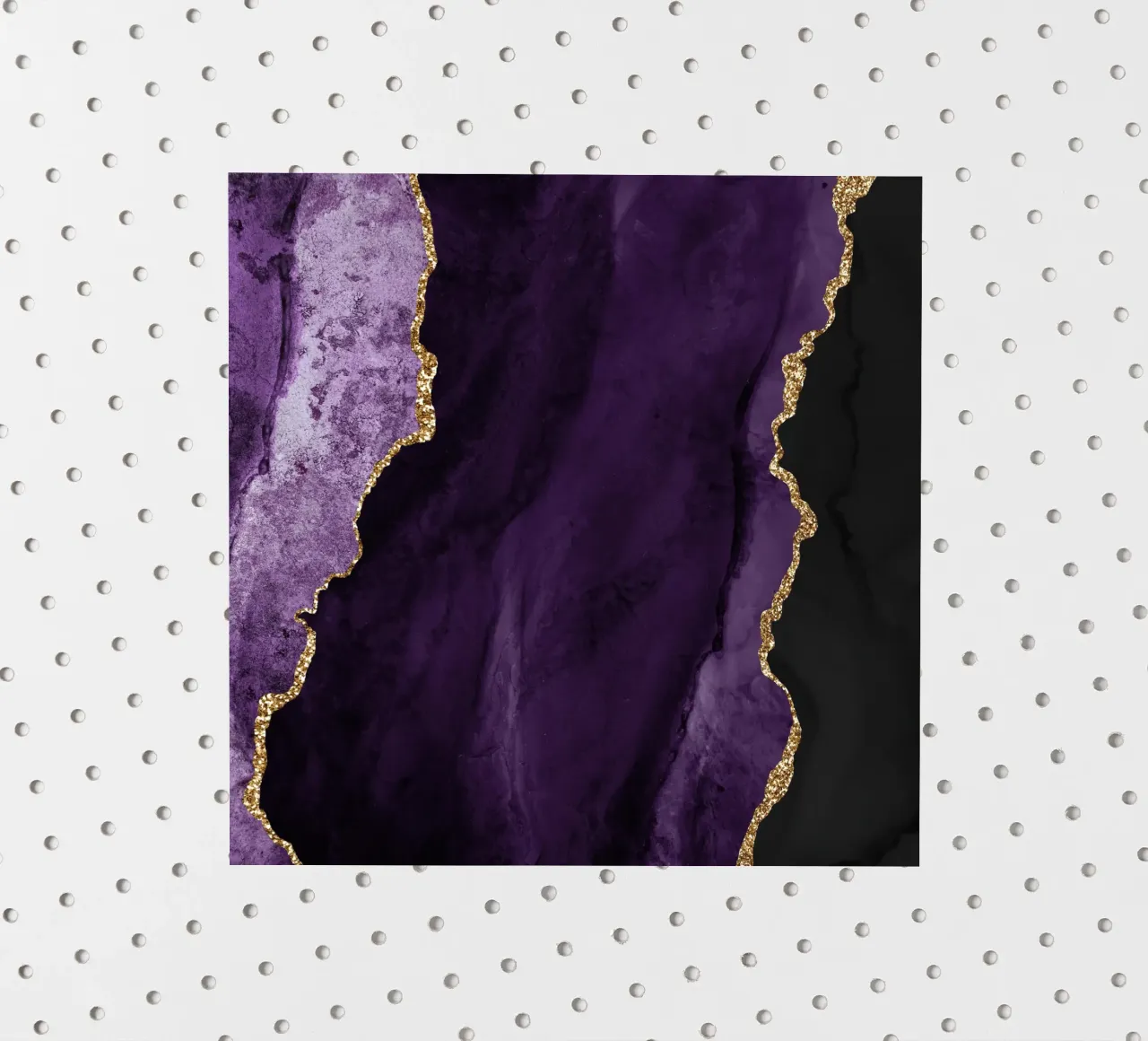 Lila & Gold Achat Textur 01 Sticker von Gemstone Textures