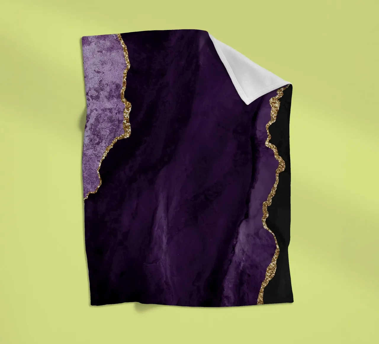 Texture Agate pourpre et or 01 plaid polaire de Gemstone Textures