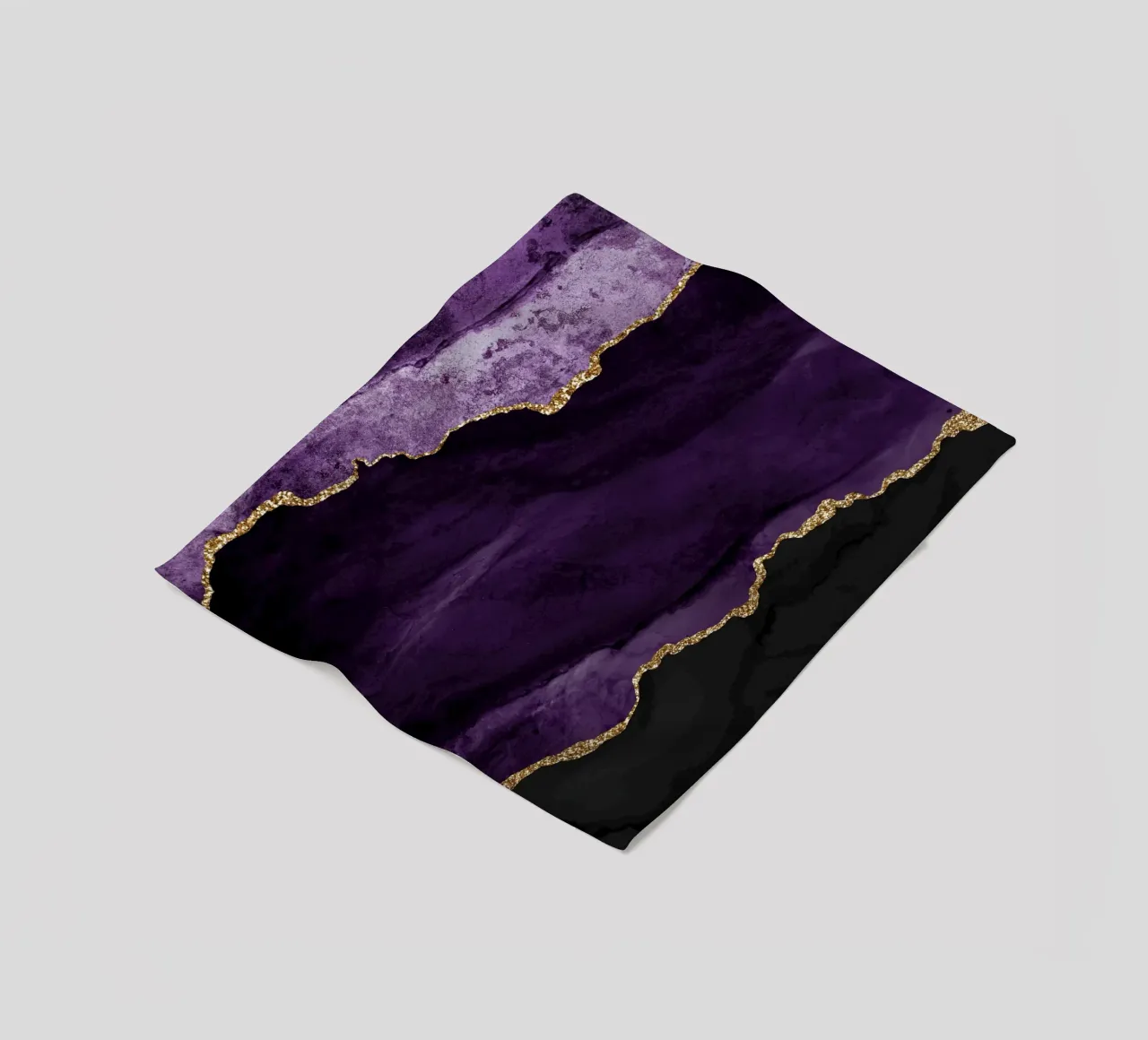 Texture Agate pourpre et or 01 plaid polaire de Gemstone Textures