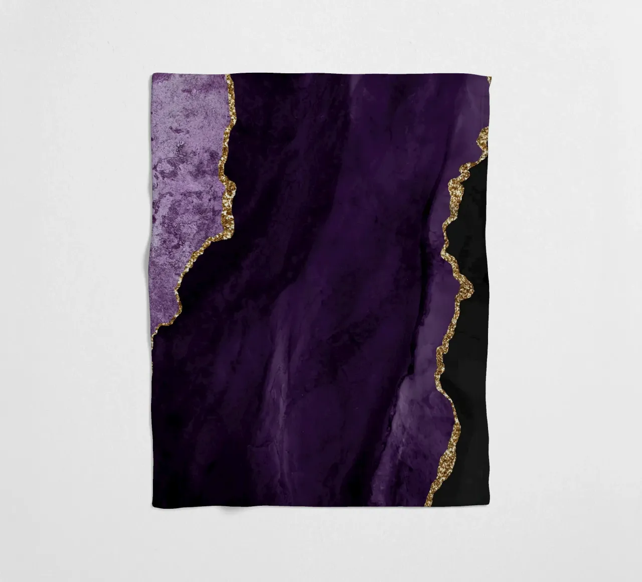 Texture Agate pourpre et or 01 plaid polaire de Gemstone Textures