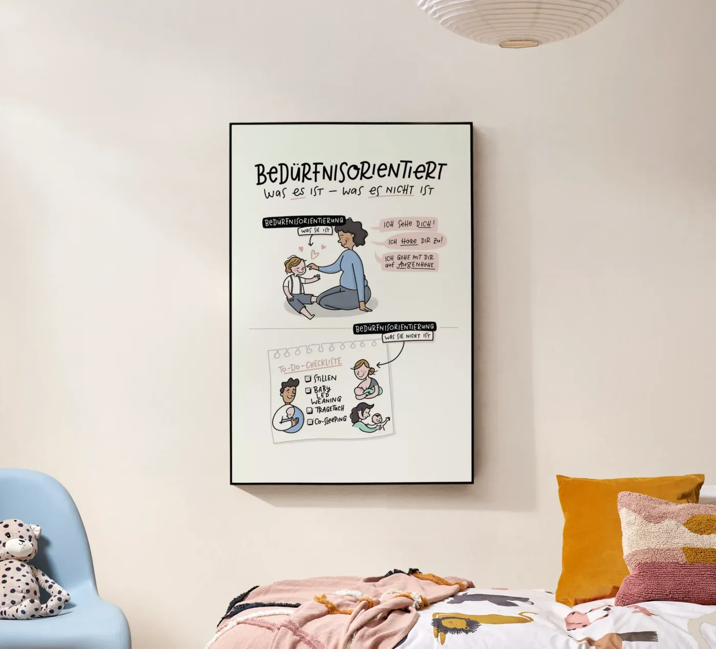 Bedürfnisorientiert plexiglass da Geborgen Wachsen x JUNIQE