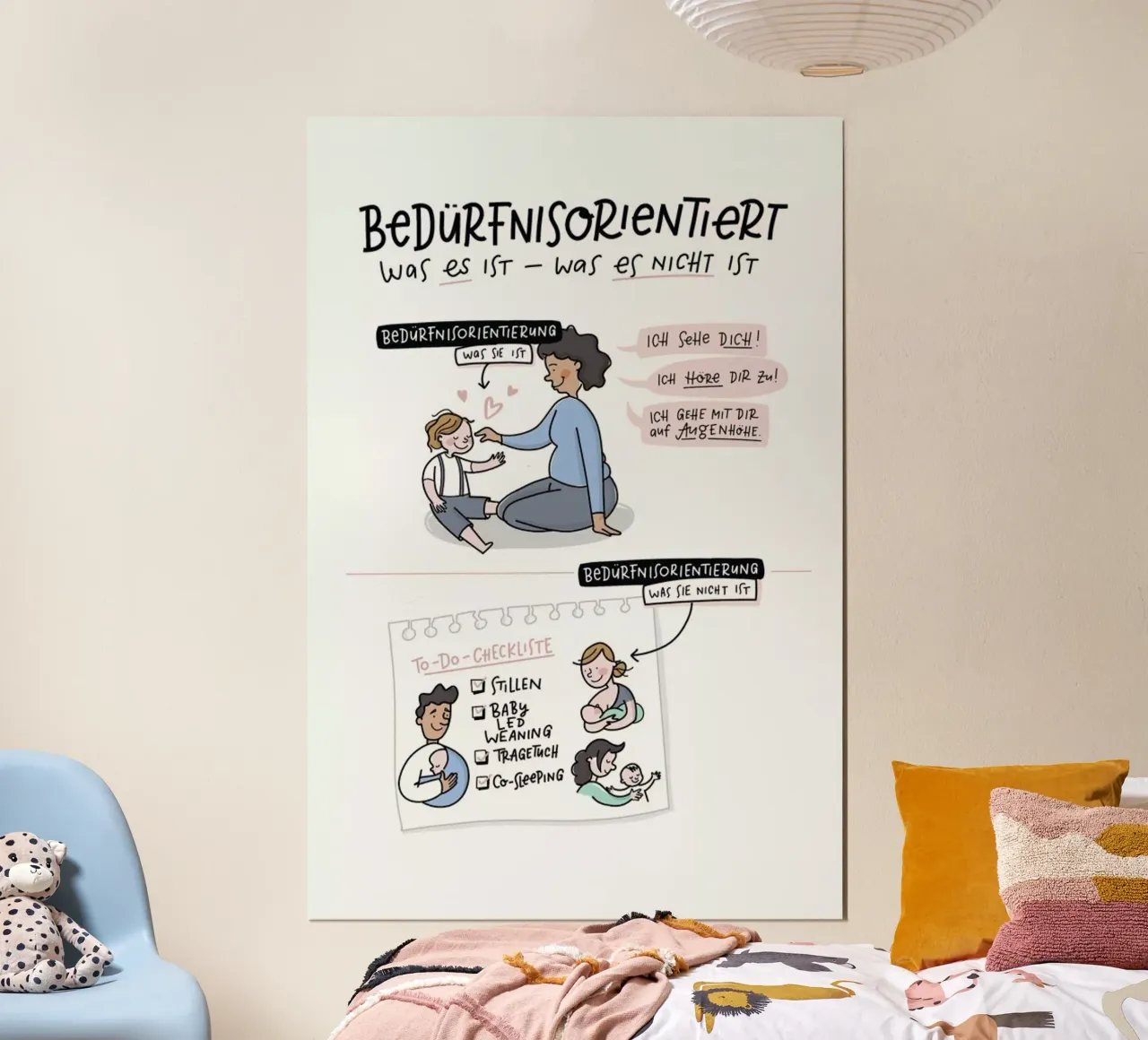 Bedürfnisorientiert carta hahnemühle da Geborgen Wachsen x JUNIQE