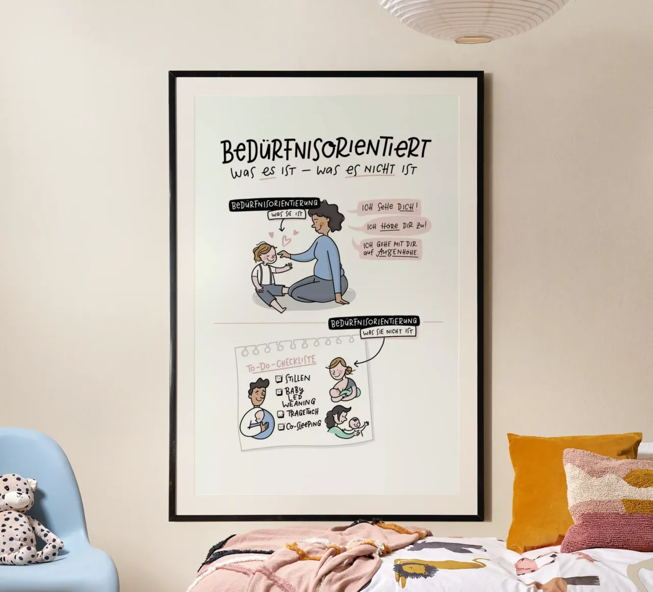 Bedürfnisorientiert carta hahnemühle da Geborgen Wachsen x JUNIQE