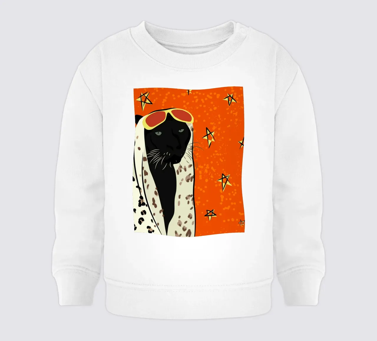 Pantera in stile felpa neonato da Kintsugi99
