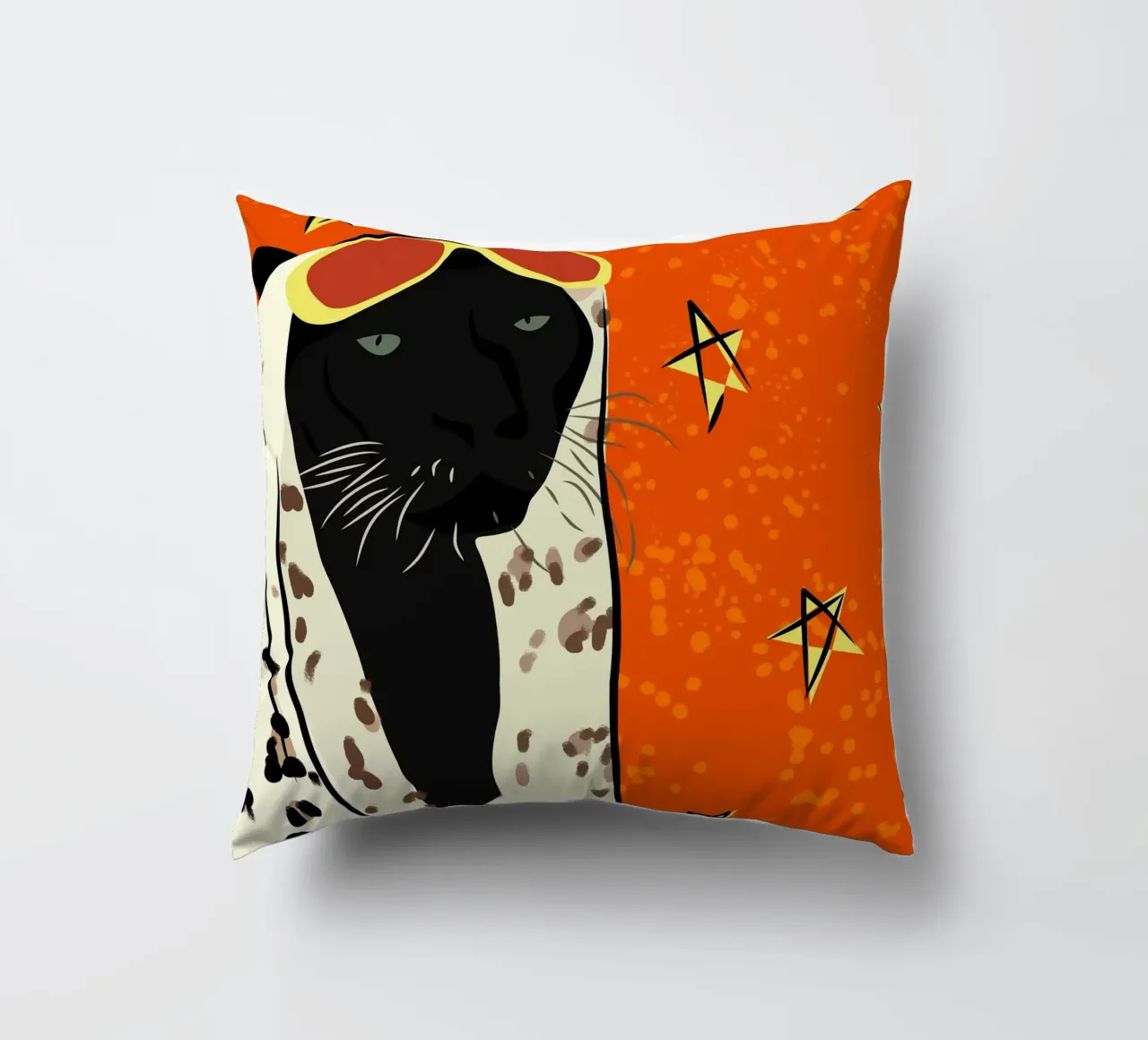 Pantera in stile cuscino da Kintsugi99