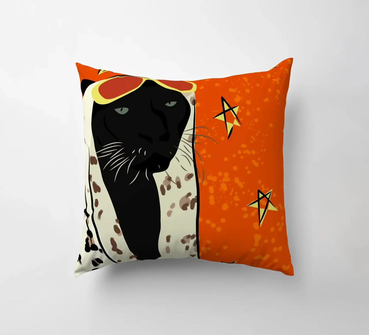 Pantera in stile cuscino da Kintsugi99