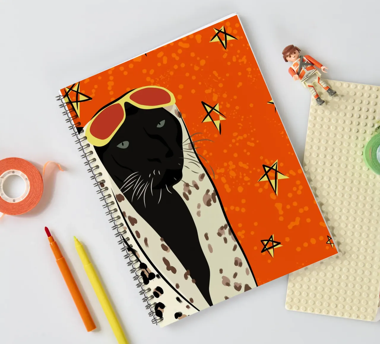 Panther in Style spiral notebook by Kintsugi99