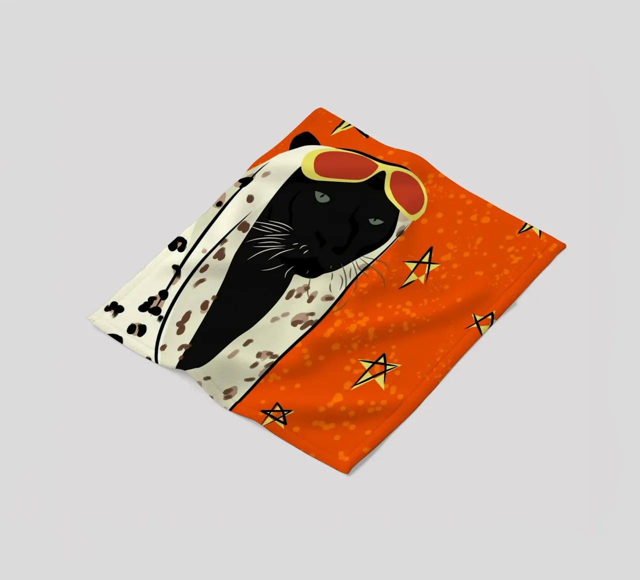 Pantera in stile coperta in pile da Kintsugi99