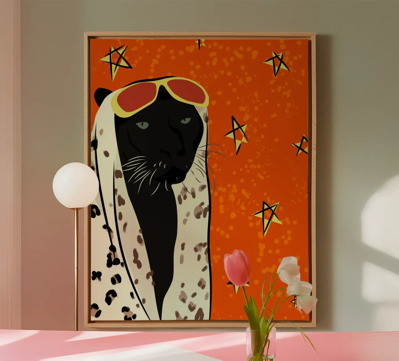 Panther in Style canvas by Kintsugi99