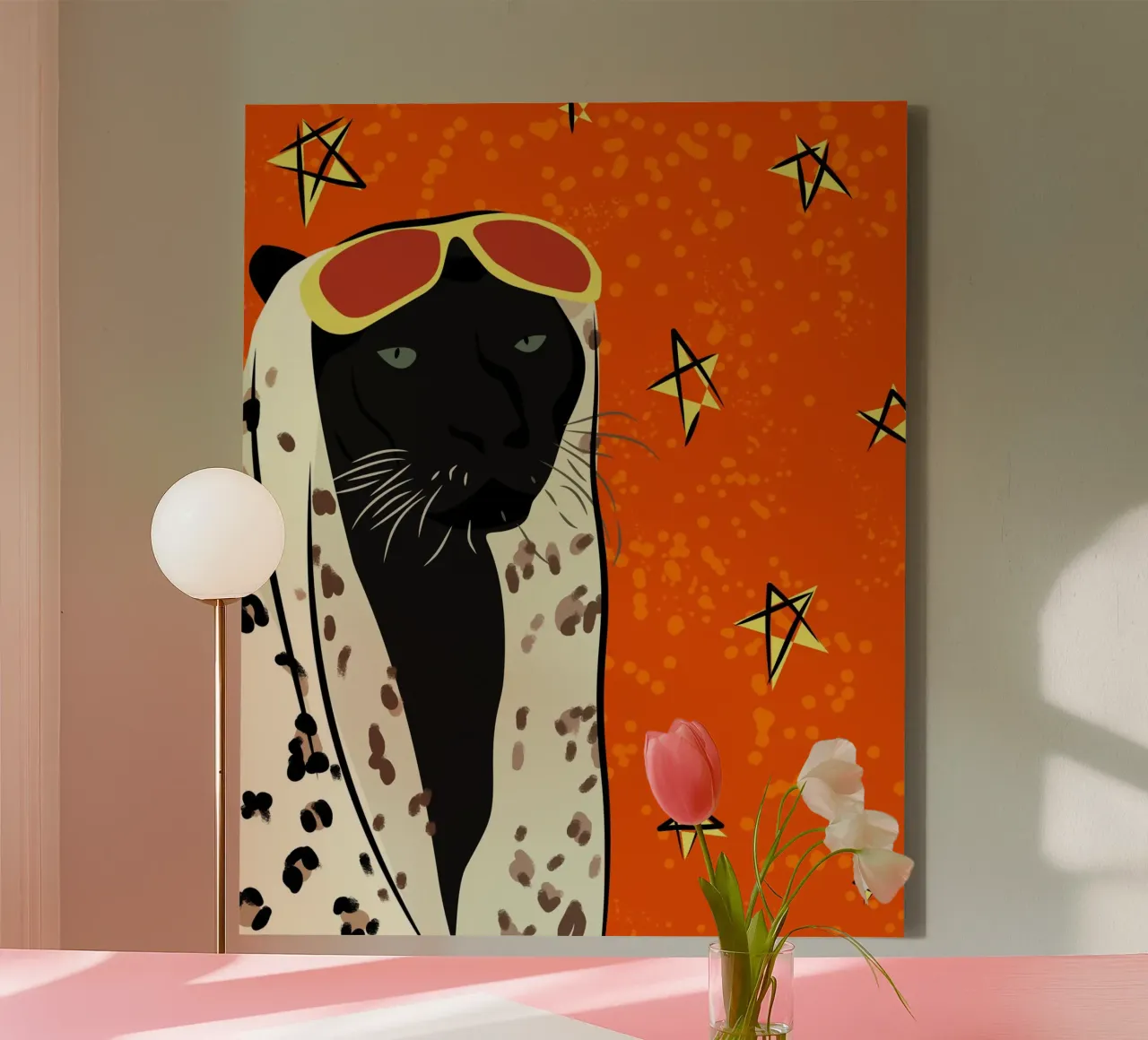 Panther in Style canvas by Kintsugi99