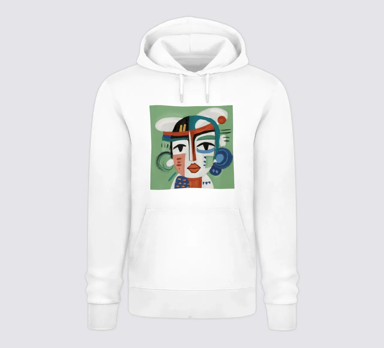 Copricapo geometrico viso felpa con cappuccio da Lunar Templar