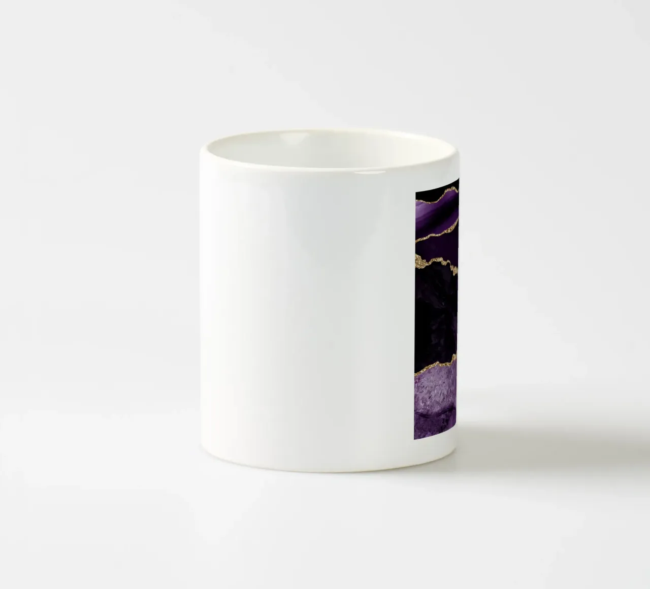 Agata viola e oro Texture 02 tazza in ceramica da Gemstone Textures