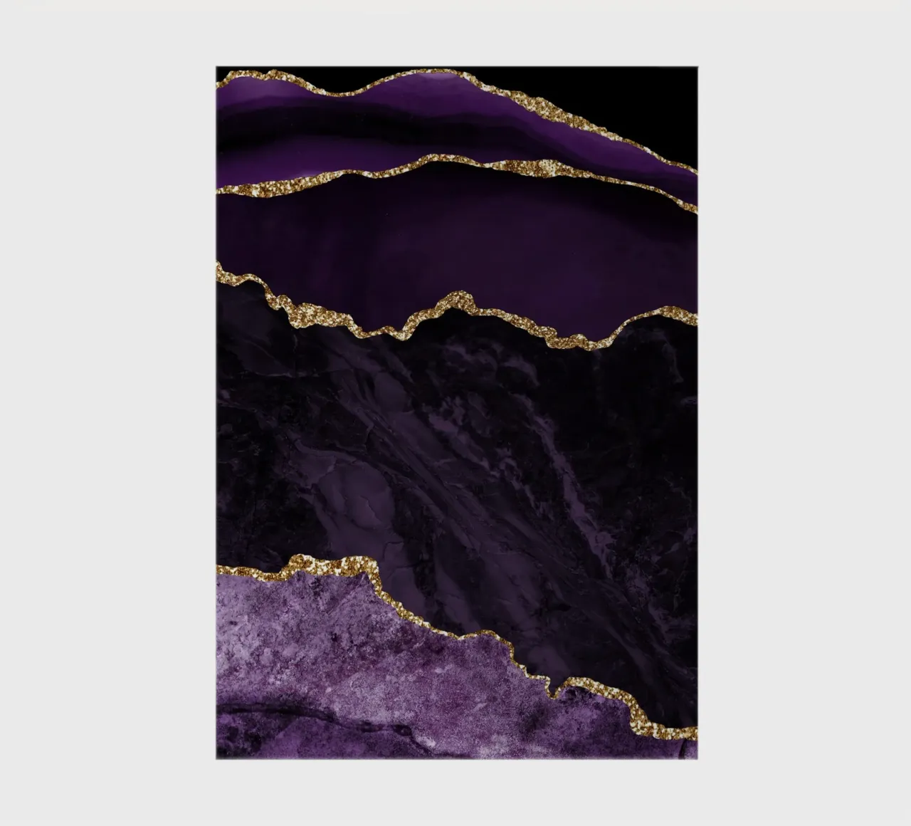 Purple & Gold Agate Texture 02 notebook by Gemstone Textures