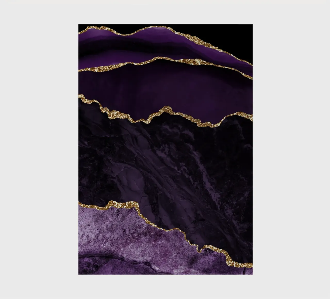 Purple & Gold Agate Texture 02 notebook by Gemstone Textures