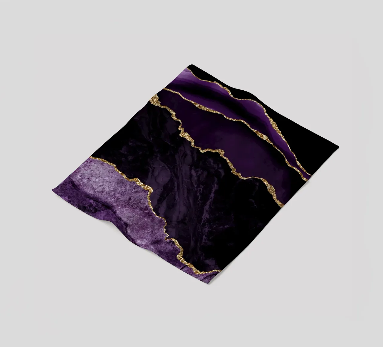 Agata viola e oro Texture 02 coperta in pile da Gemstone Textures