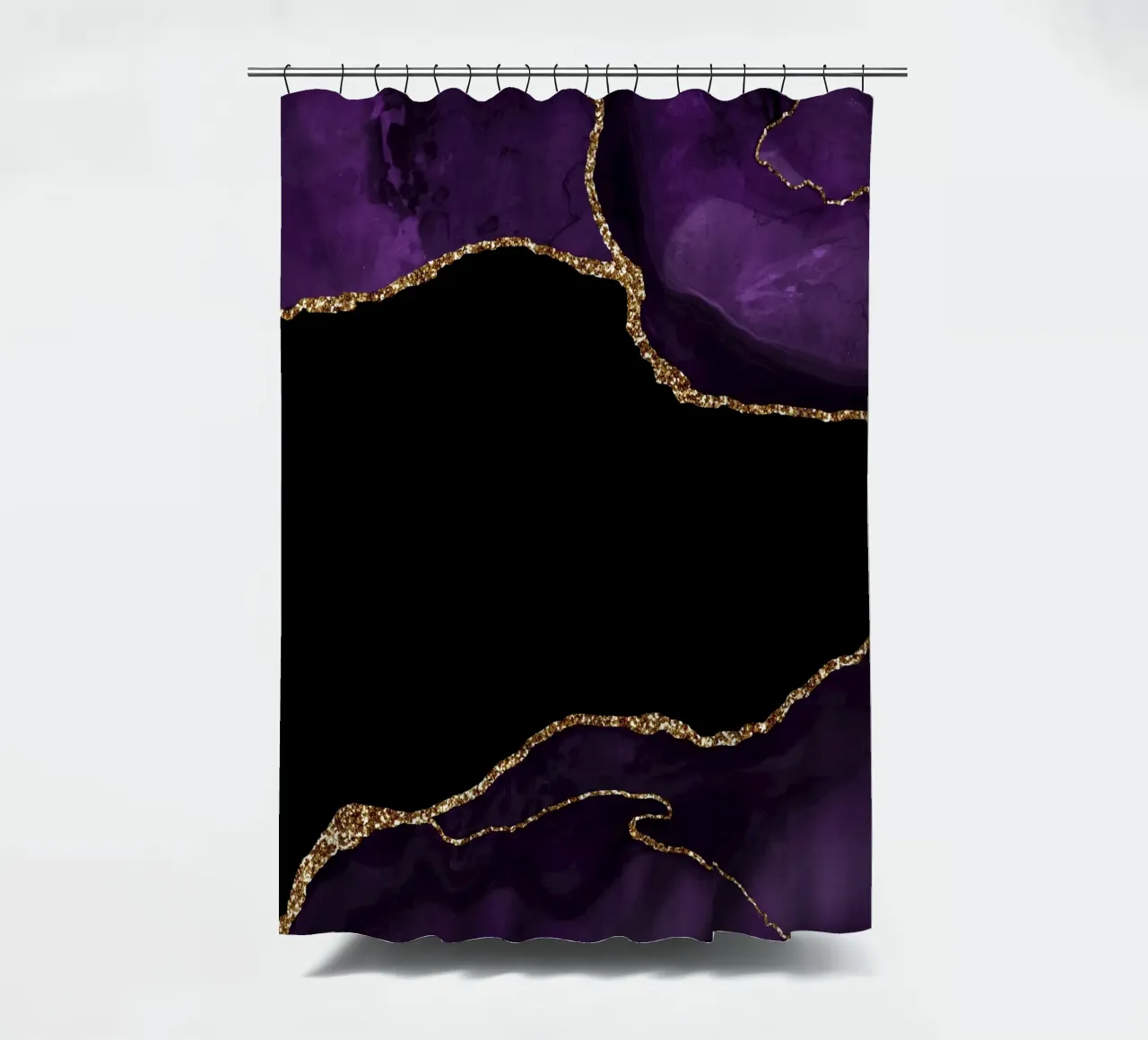 Texture agata viola e oro 04 tenda da doccia da Gemstone Textures