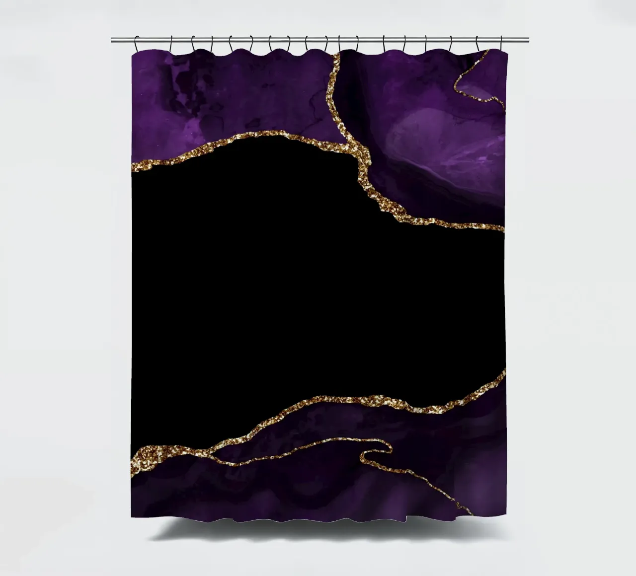 Texture agata viola e oro 04 tenda da doccia da Gemstone Textures