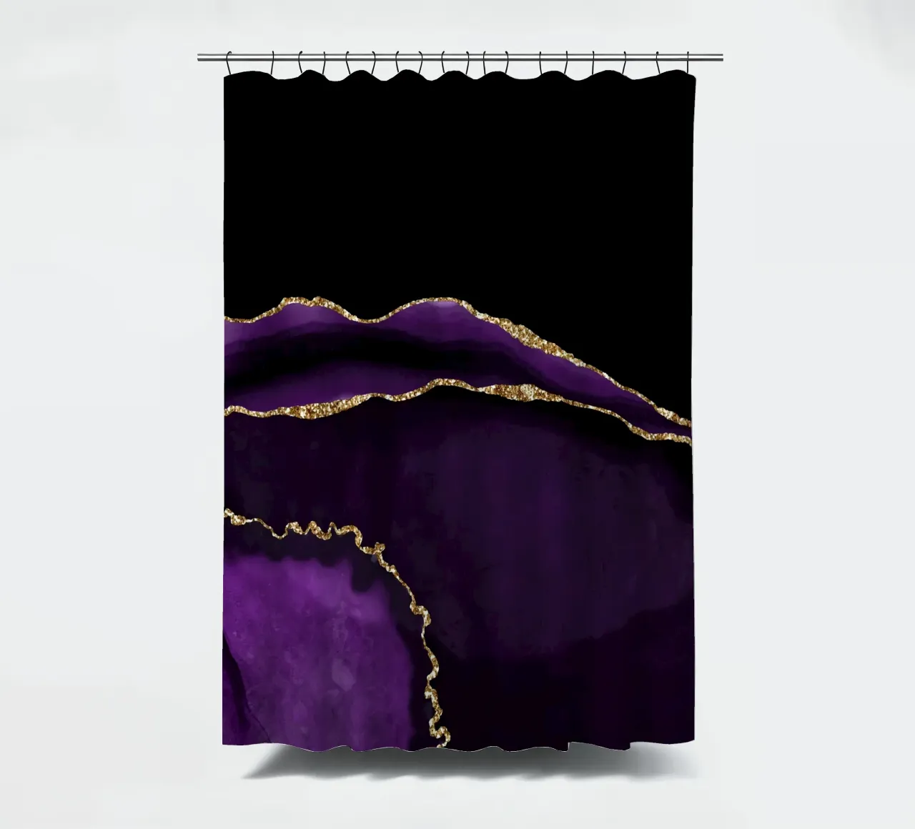 Agata viola e oro Texture 05 tenda da doccia da Gemstone Textures
