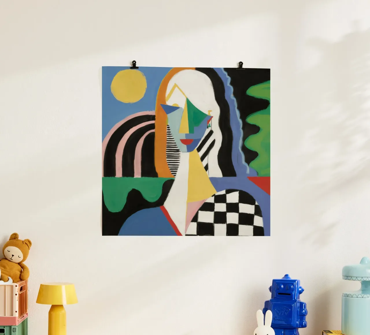 Checkered Geometric Figure hahnemühle by Lunar Templar