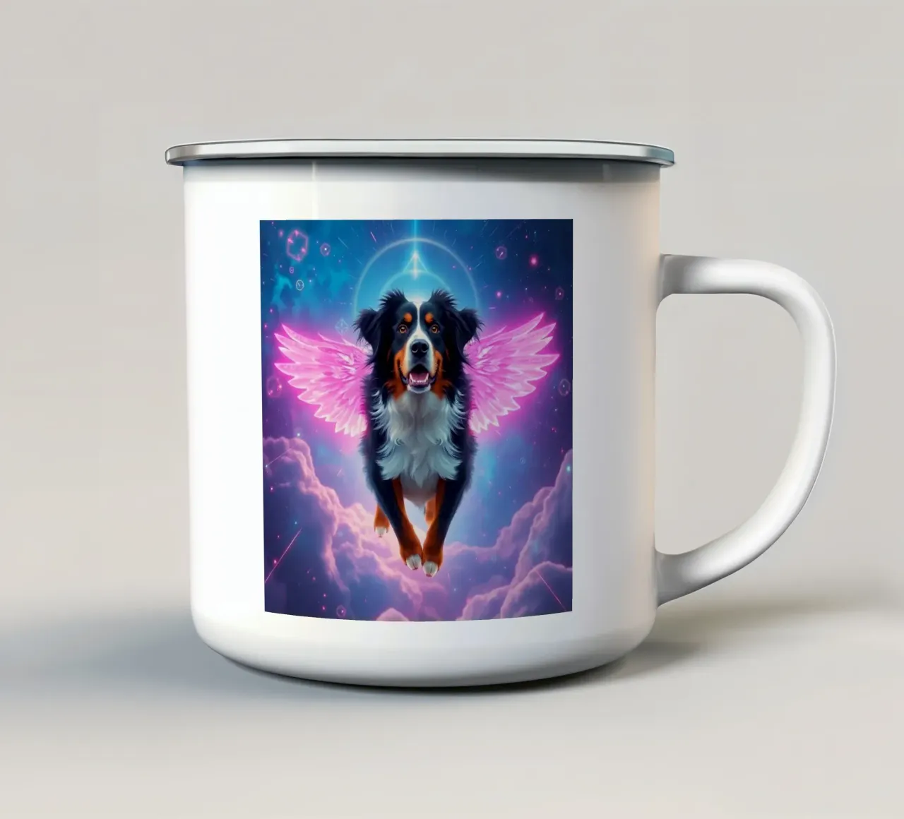 Un angelo del cielo tazza in smalto da Yumis.Beargang.and.Me