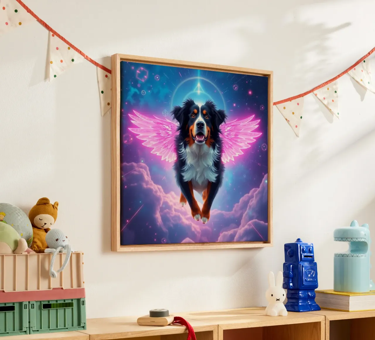 An Angel of Heaven canvas with Floater frame by Yumis.Beargang.and.Me