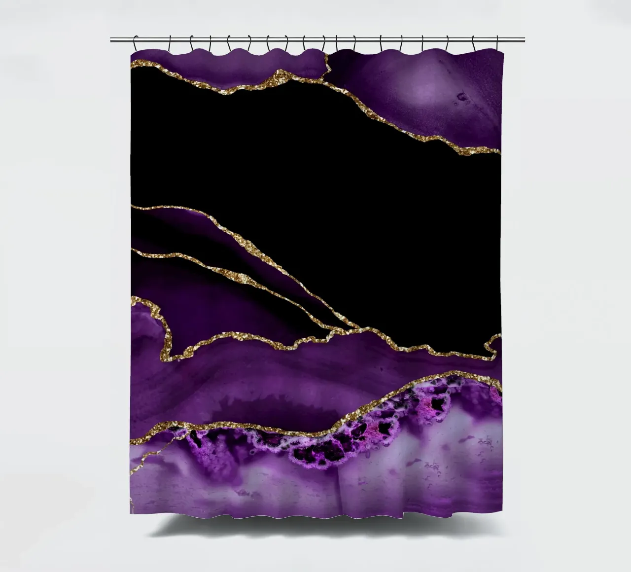 Agata viola e oro Texture 14 tenda da doccia da Gemstone Textures
