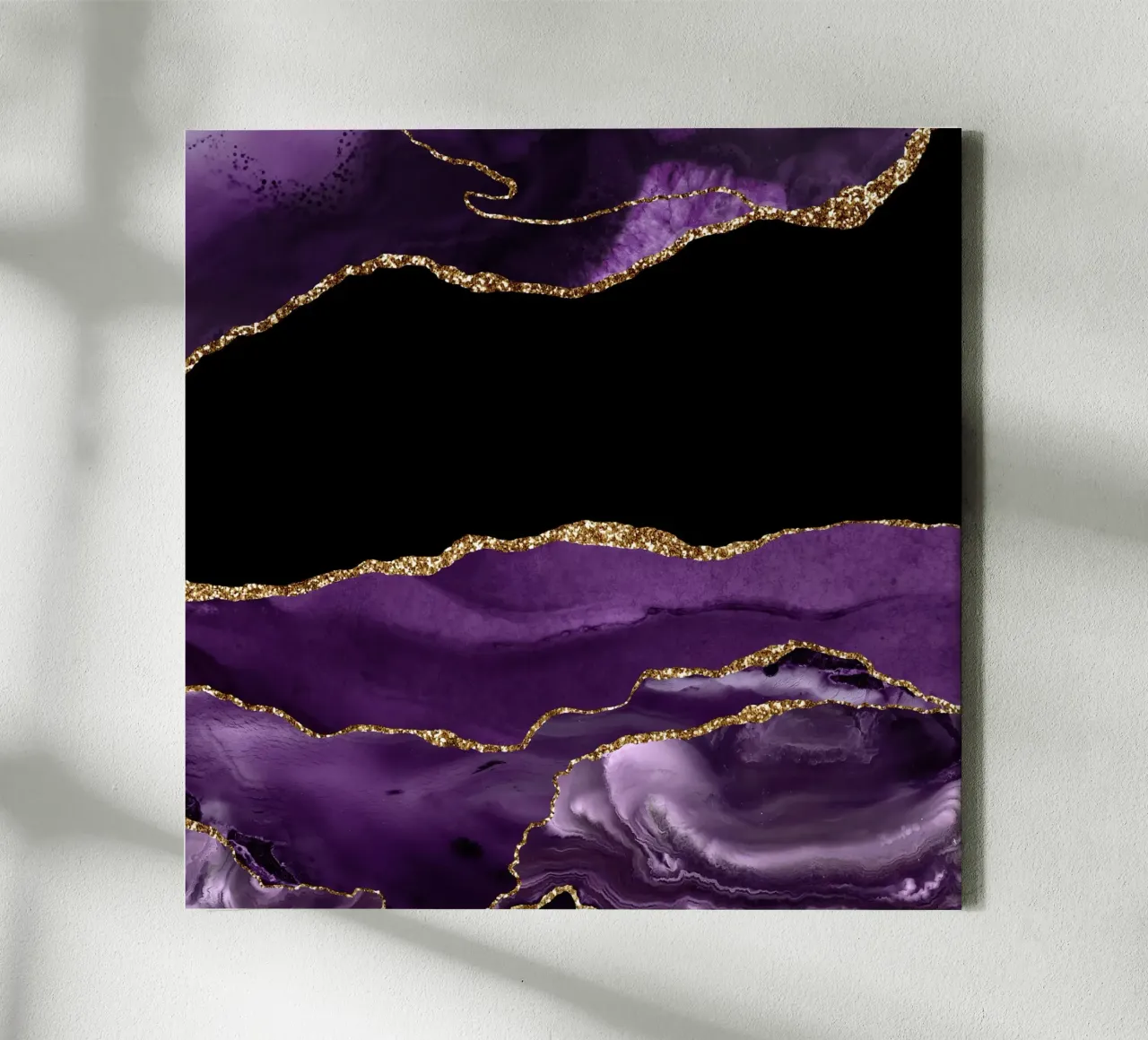 Agata viola e oro Texture 15 tela con Cornice a cassetta da Gemstone Textures