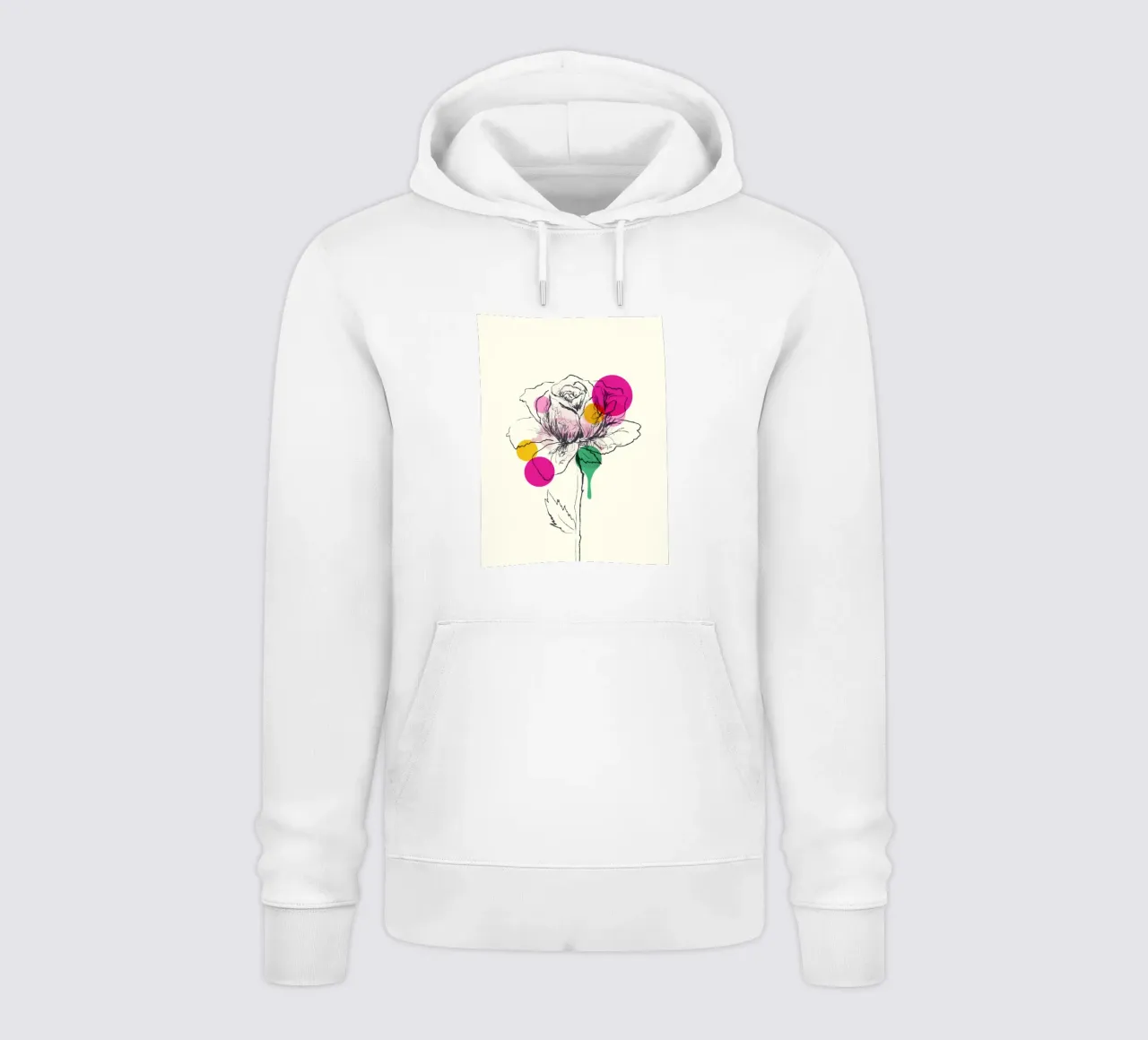 Petals in Line felpa con cappuccio da Indigo Rain