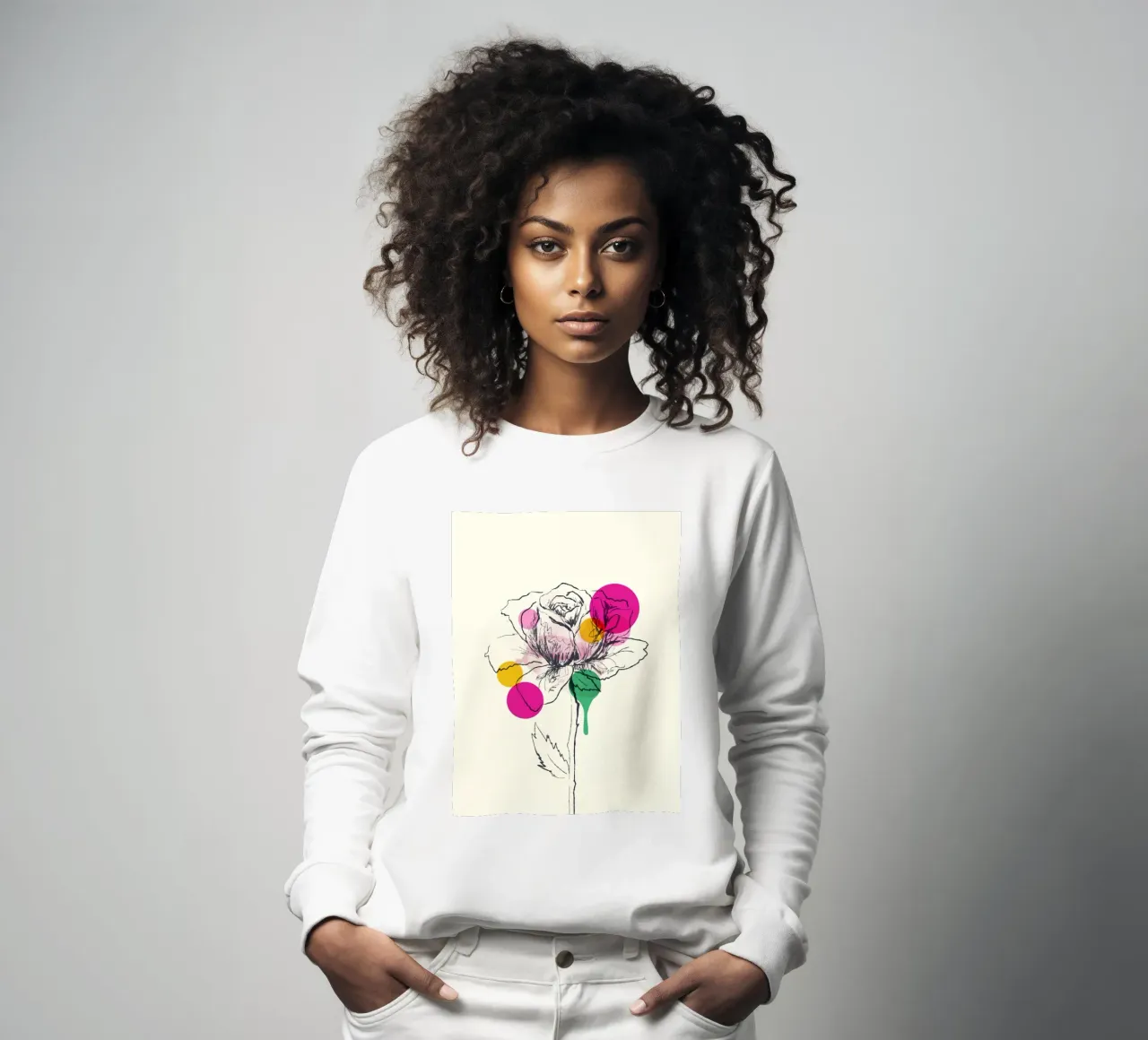 Petals in Line felpa da Indigo Rain