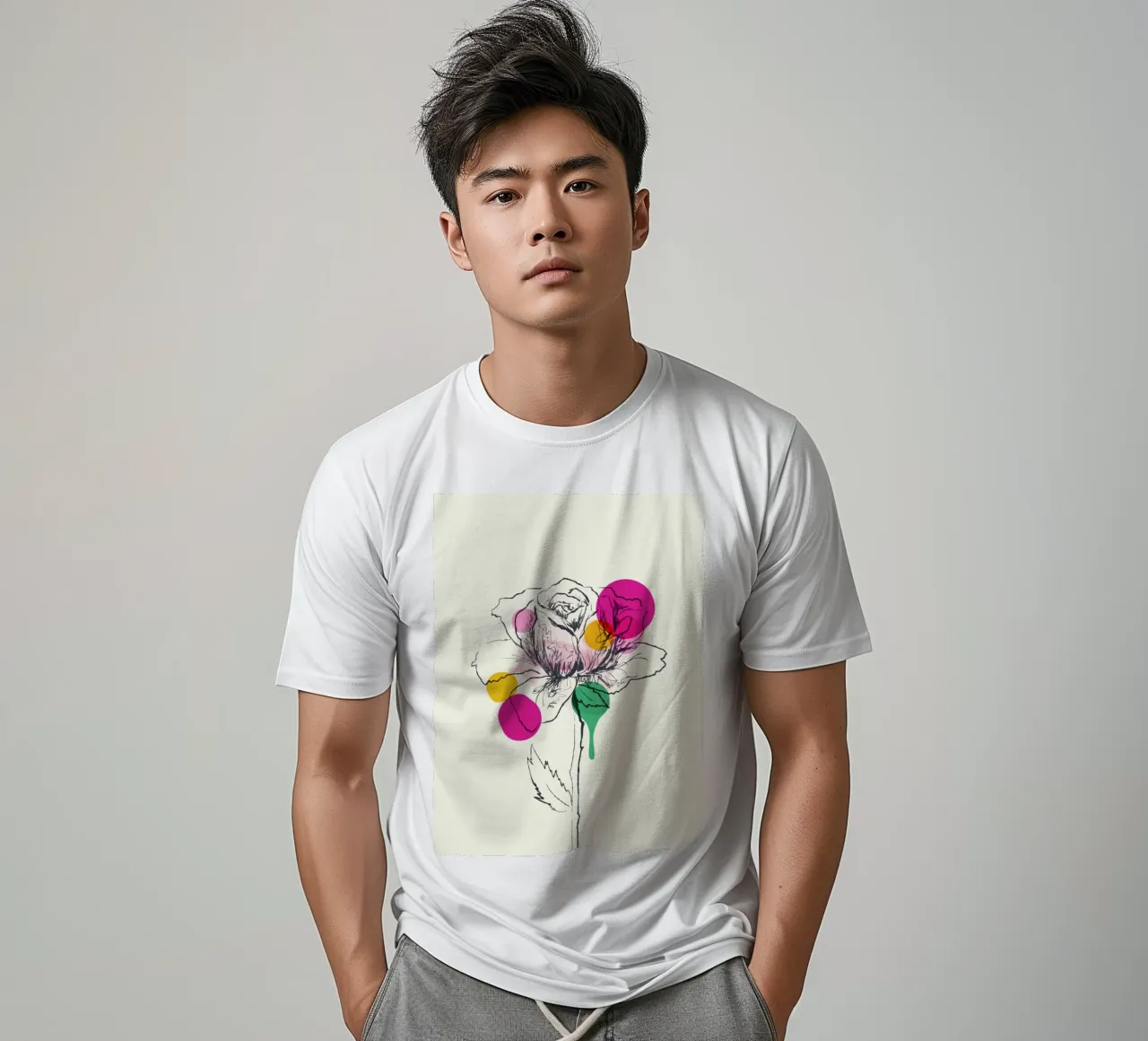 Petals in Line t-shirt da Indigo Rain
