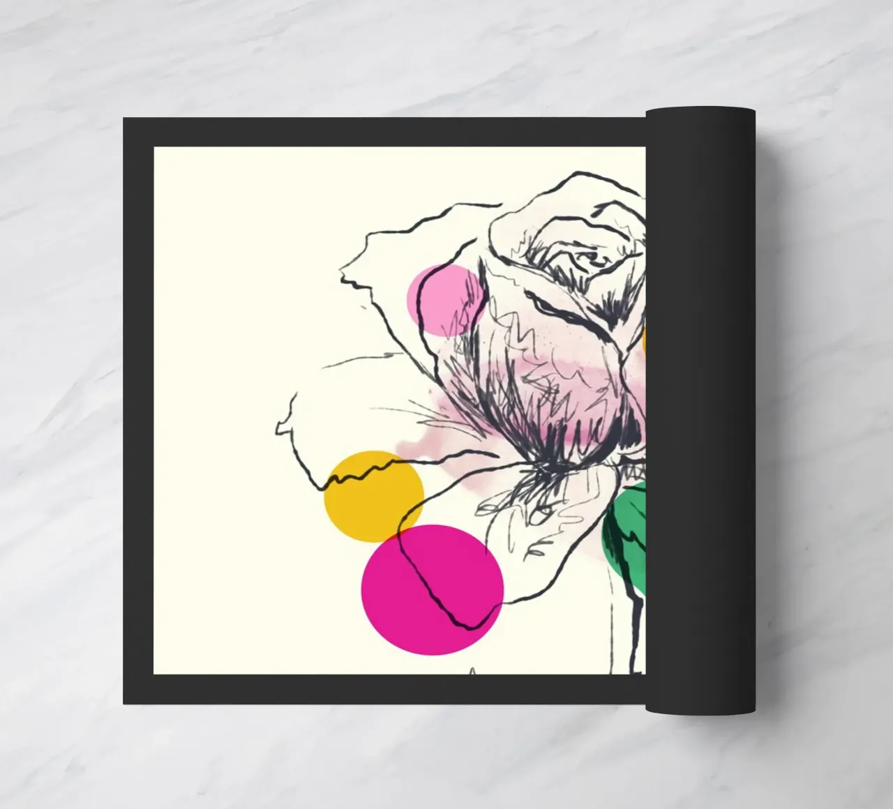 Petals in Line zerbino da Indigo Rain