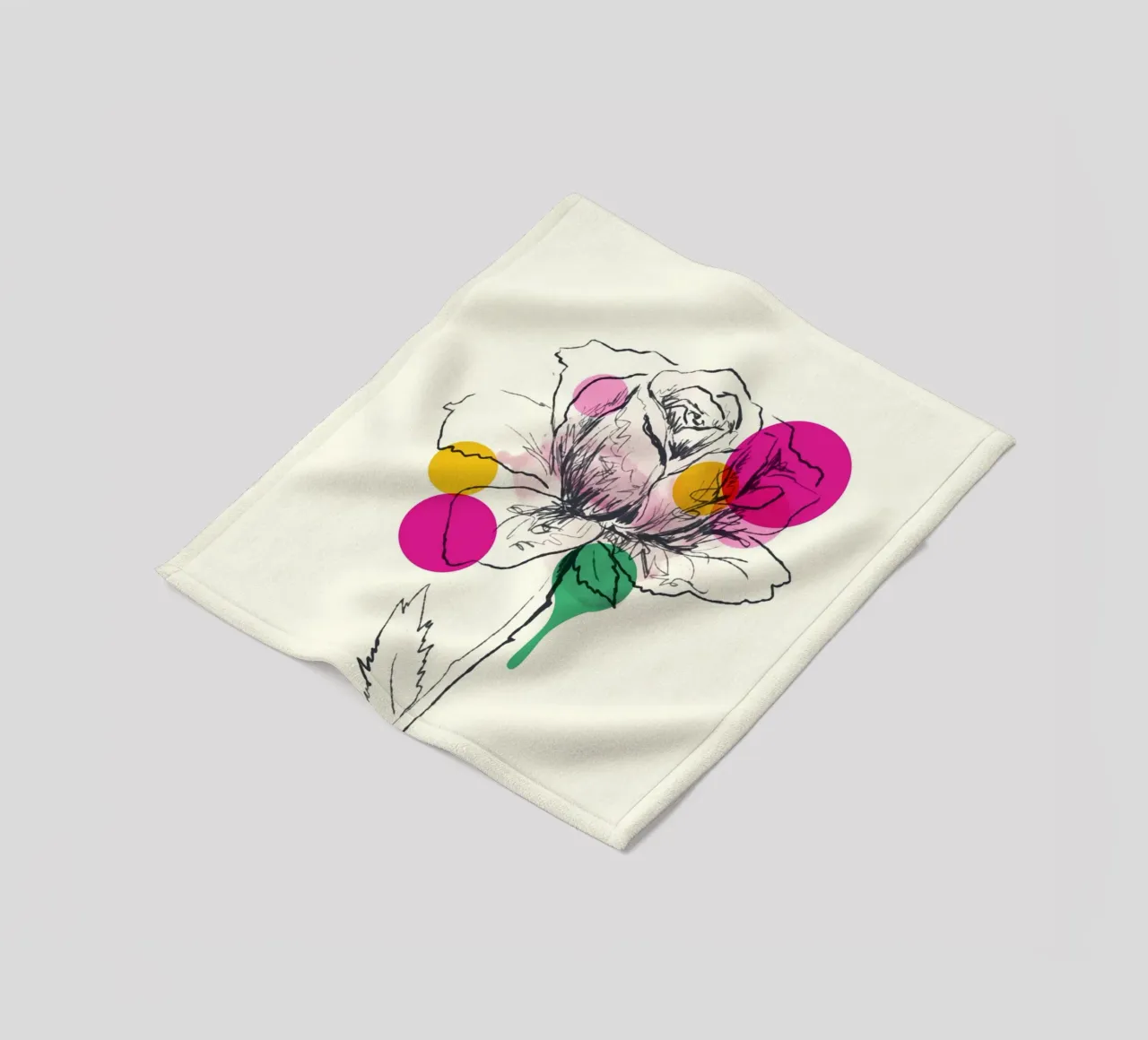 Petals in Line coperta in pile da Indigo Rain