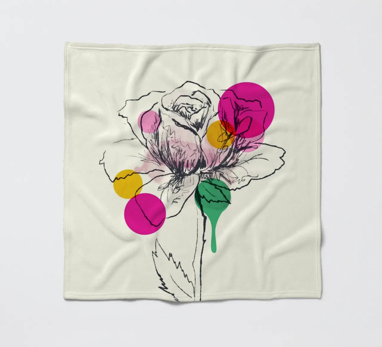Petals in Line coperta in pile da Indigo Rain