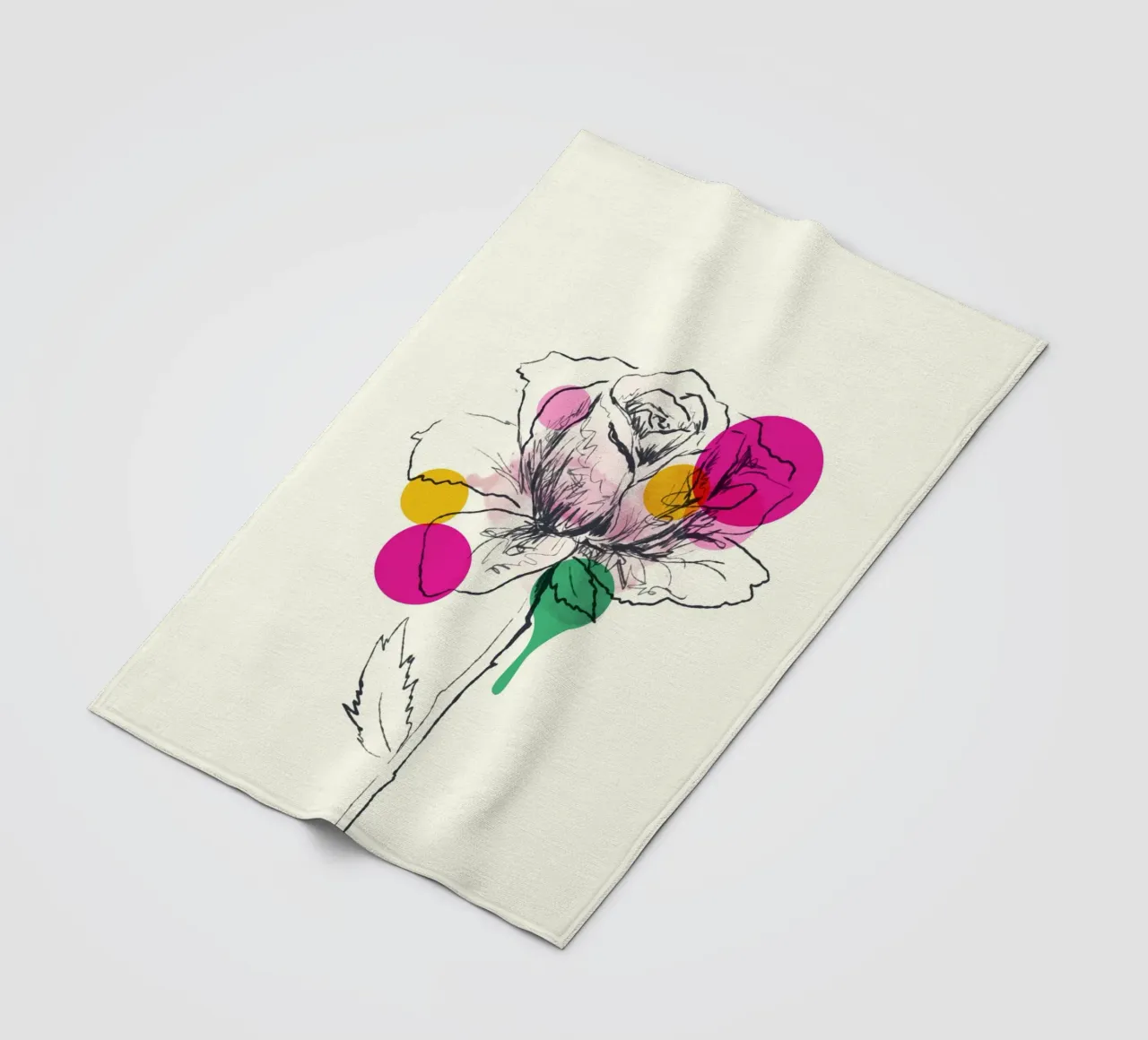 Petals in Line coperta in pile da Indigo Rain