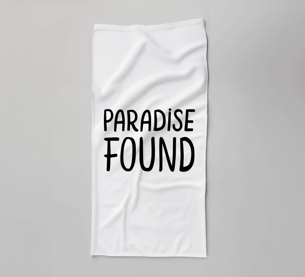 Paradise Found | Mindfulness Typographie Schwarzweiß asciugamano da bagno da Kathrin Woo Design