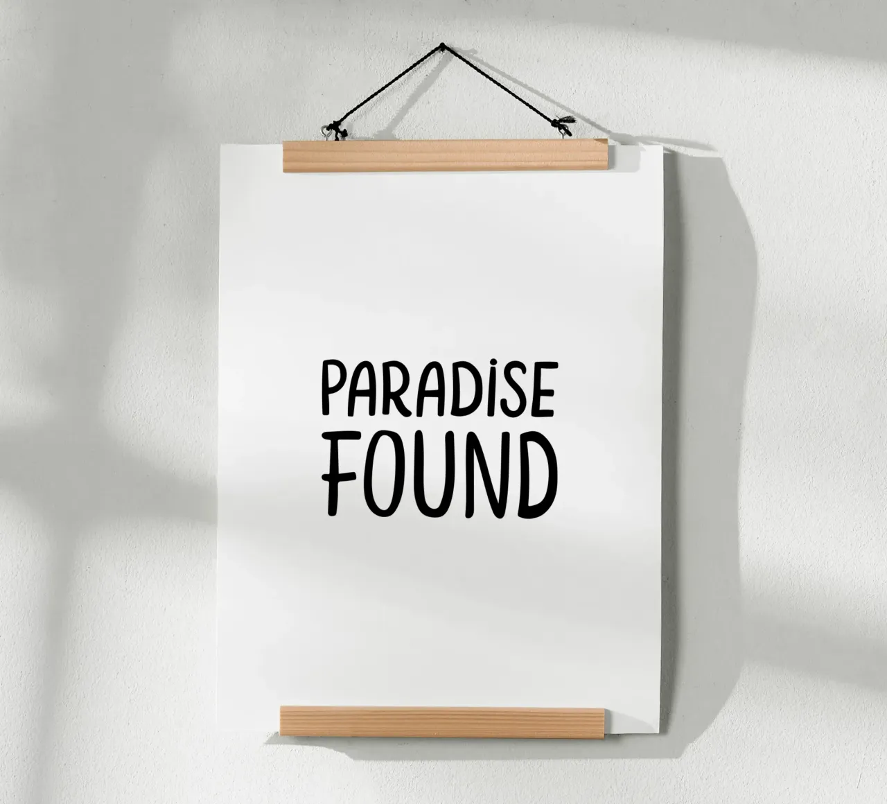 Paradise Found | Mindfulness Typographie Schwarzweiß carta hahnemühle da Kathrin Woo Design