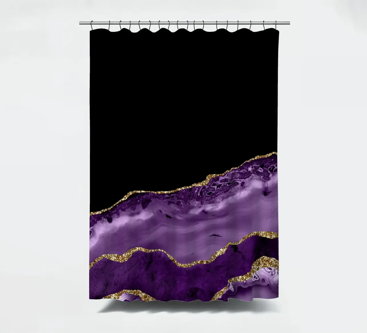 Agata viola e oro Texture 16 tenda da doccia da Gemstone Textures