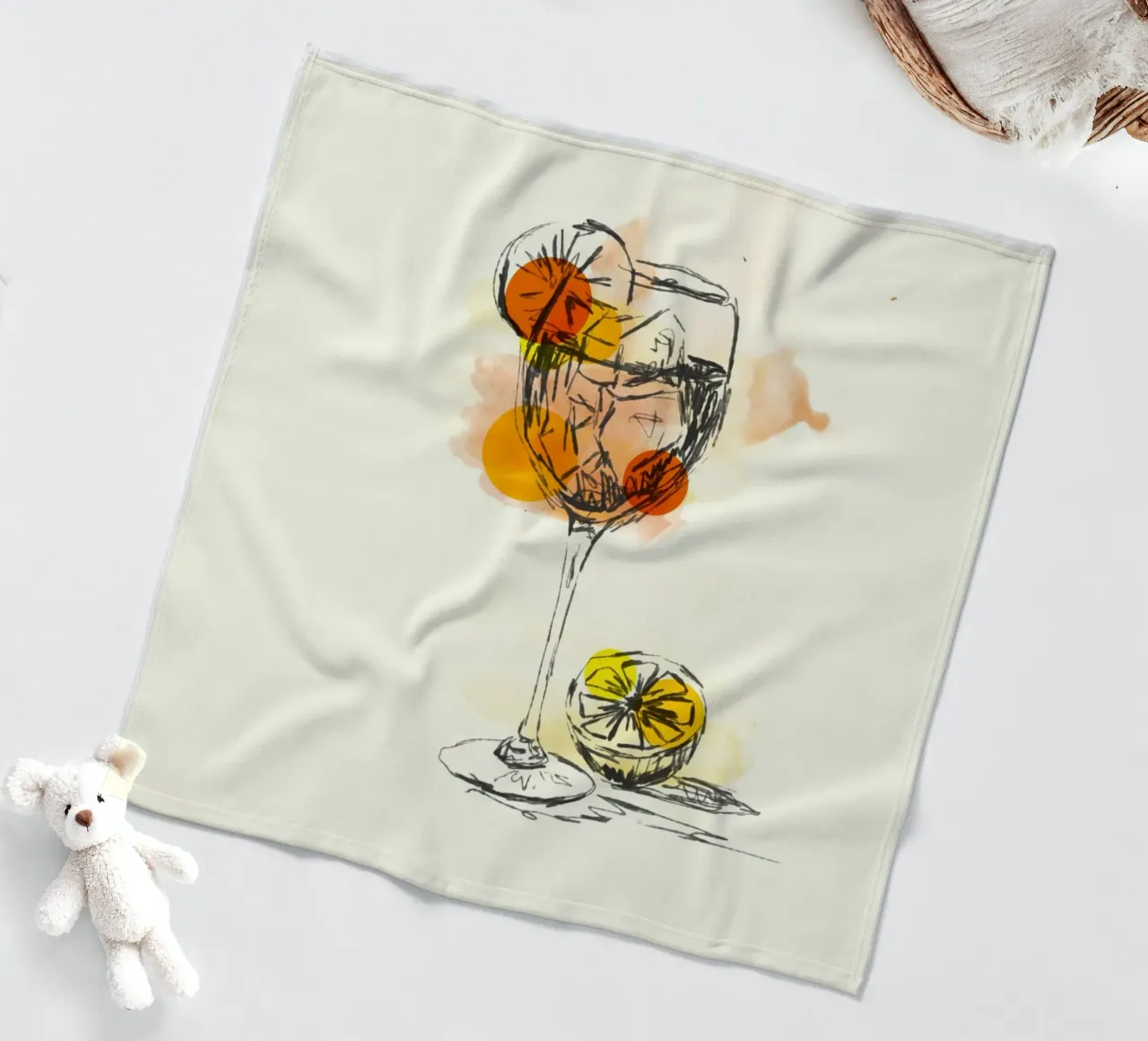 Aperitivo Vibes coperta in pile da Indigo Rain