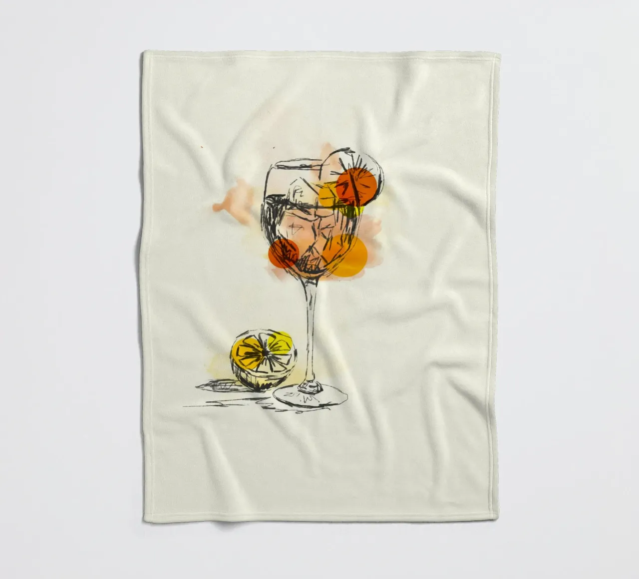 Aperitivo Vibes coperta in pile da Indigo Rain