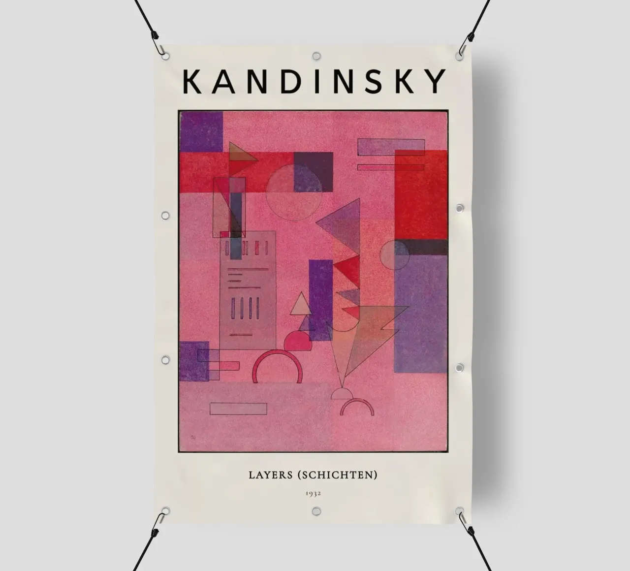 Kandinsky - Layers (Schichten) telo in pvc da ARTOTHEK