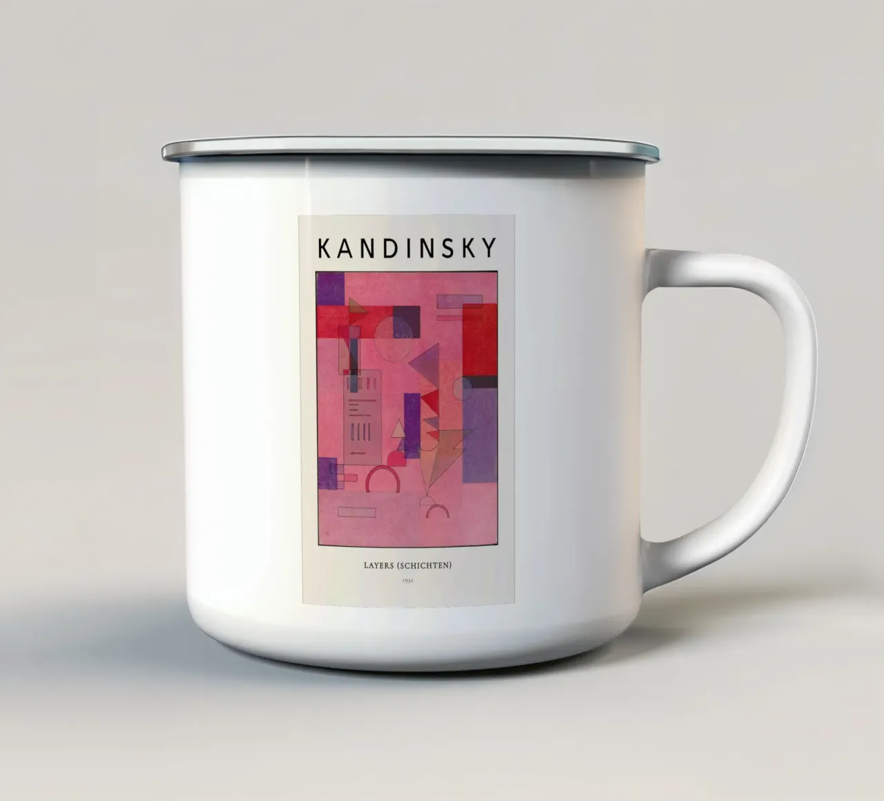 Kandinsky - Layers (Schichten) tazza in smalto da ARTOTHEK